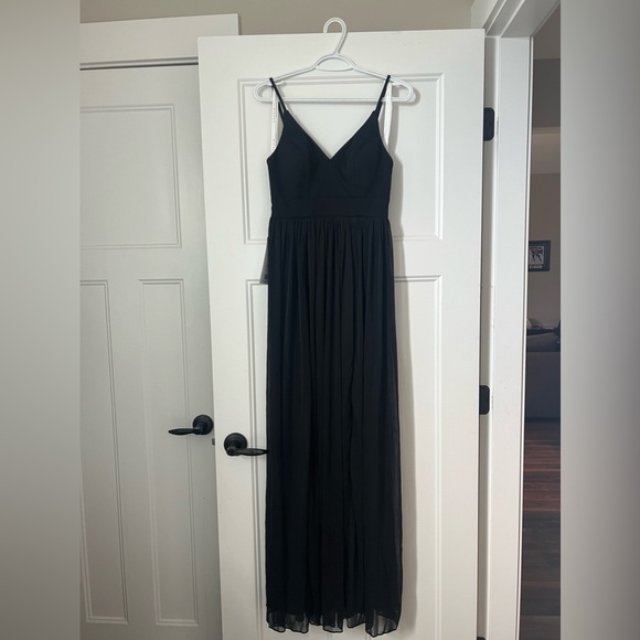 BLACK BRIDESMAID DRESS AZAZIE SIZE A4 - Picture 1 of 7